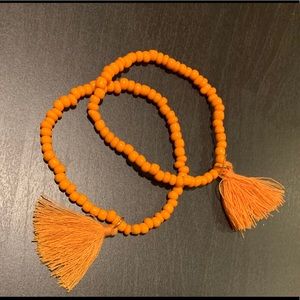 Glass seed bead bracelet